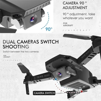 Teeggi M71 RC Drone med 4K HD-Kamera Sammenklappelig Mini Quadcopter WiFi FPV Selfie Droner Legetøj til Børn Dron VS SG106 SG107 E68 E58