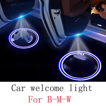 Tilbehør til bilen dekoration bil indvendigt lys egnet til bmw X3 X5 X6 E84 E83 M3 E90 F10 LED projektion døren velkommen lys
