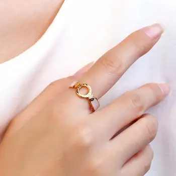 Trendy Hul Runde På Tværs Af Romertal Ring I Rustfrit Stål Til Kvinder, Damer Finger Ringe Mode Smykker Gaver