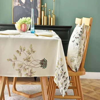 Trykt dug små, friske firkantet sofabord mat moderne minimalistisk stue dekoration stof