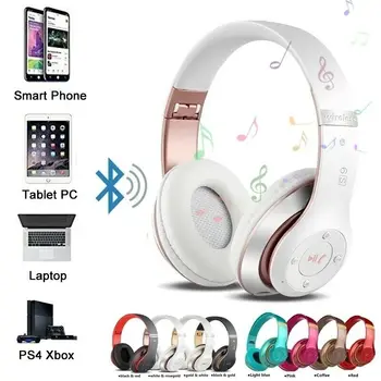 Trådløse Hovedtelefoner Over Ear Hi-Fi Stereo Sammenklappelig Trådløse Stereo Headset Øretelefoner Til Mobile Xiaomi Iphone Sumsamg Tablet