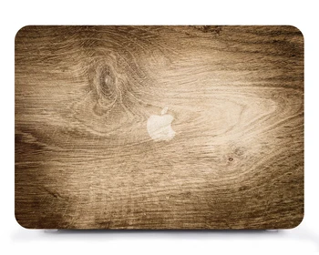 Træ korn mønster Plast udskrivning Hårdt etui Til Macbook Air Pro Retina Touch Bar 11 12 13 15 Tilfælde, værdiboks til bærbar shell Beskyttende Taske