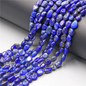 Uregelmæssig Form Aquamarine Lapis Lazuli Krystal Smykkesten og Perler 6-8mm Løs Spacer Perler Til smykkefremstilling-Armbånd, Halskæde DIY