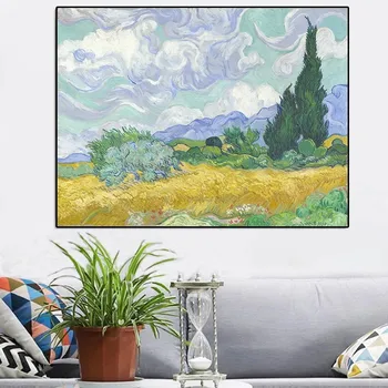 Van Gogh Værker Solsikke Abstrakte A4 A3 A2 Olie Maleri på Lærred Plakater og Prints Cuadros Væg Kunst Billeder Til stuen