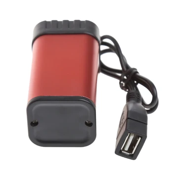 Vandtæt 5V USB-Bærbare 4X AA Batteri Oplader Holder Kit Power Bank Tilfælde Boks B2QA