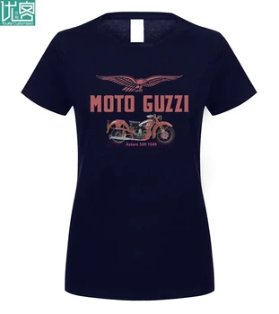 Vintage Moto Guzzi Biker Købmandsforretning 500 '49 Motorcykel, Farve Print t-shirt S Til 5xl