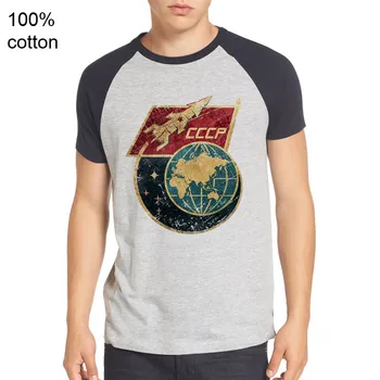 Vintage Rusland CCCP Yuri Gagarin T-Shirts Masculina Sovjetiske HELT kosmonaut T-shirt Fritid Retro tshirt Hipster Tee Til Dreng Gave
