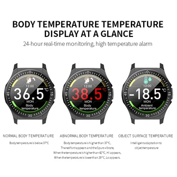Wearpai TW6 Smart Ur kropstemperatur Trænings-og Vandtæt Ur med puls, Blodtryk Sport Smartwatch Mænd, Kvinder Mode