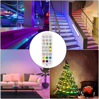 WIFI LED Lys Strips Soveværelse Indretning Bluetooth-APP Control Fleksibel Neon Stribe LED-Belysning til Trapper Loft Med Strømforsyning
