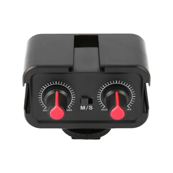 WS-VS Dual-Kanals Mikrofon Audio Mixer Adapter Med Koldt Sko Montering Hub til Canon Nikon Sony DSLR-Kamera, Videokamera