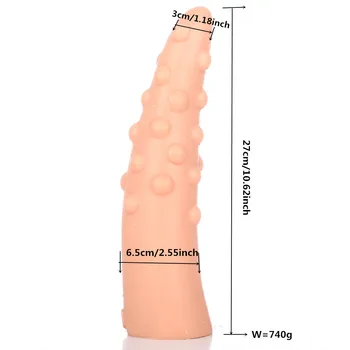 XL-Super Lang Vagina Dildo-Plug Lang Anal Dildo Butt Plug Erotisk Voksen Sex Legetøj Til Kvinder, Mænd Anus Dilator Anal Plug Expander