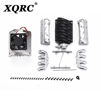 XQRC RC Bil F82 V8 Simulere Motor Ventilatorer Radiator Kit til 1/10 RC Crawler TRAXXAS TRX4 TRX6 AXIAL SCX10 90046 VS4