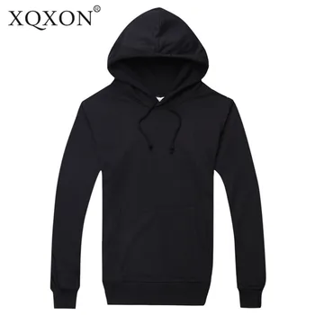 XQXON Efteråret og vinteren Høj kvalitet mænd hættetrøjer sweatshirt Basketballer Basket net mønster design H9