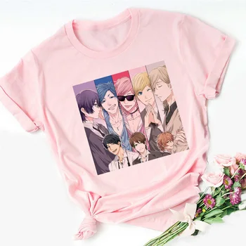 Yarichin Club Japansk Anime Pink T-shirt til Kvinder Harajuku Casual t-Shirts Plus Size Hip-hop Løs Ulzzang Toppe Vintage Tshirt