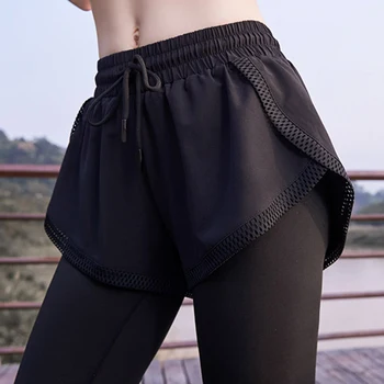 Yoga Bukser Falske 2 PC ' er til Høj Talje Fitnesscenter Leggings Slanke Buks til Kvinder Sprots WHShopping