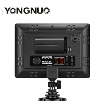 YONGNUO YN300 YN-300 Air LED-Kamera Video Lys 3200K-5500K med NP-F550 Afkodes Batteri + Oplader til Canon Nikon & Videokamera