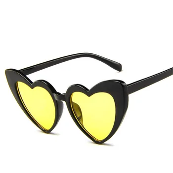Yoovos 2021 Klassiske Candy Farver Solbriller Kvinder Vintage Luksus Hjerte, Sol Briller, Plast Retro Udendørs Oculos De Sol Gafas