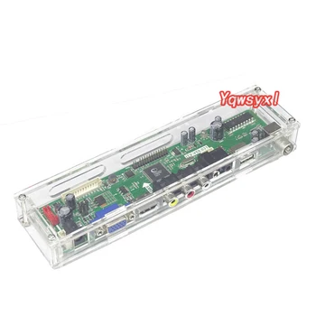 Yqwsyxl for LED/LCD-Control board gennemsigtig Akryl beskyttende kasse til V29 V56 V53 V59 SKR 8503 Analoge signal controller