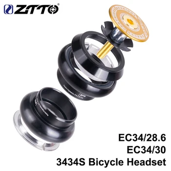 ZTTO MTB Road Cykel Threadless Headset 34mm EC34 CNC-1-1/8 28.6 Lige Rør Gaffel 34 Konventionelle Threadless Headset 3434S